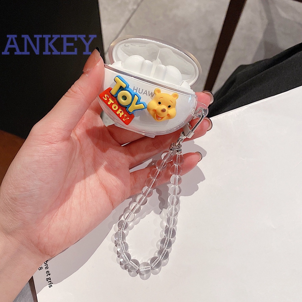 Huawei Freebuds 3 / Freebuds 4 / Freebuds 4i / Freebuds Pro Case Cartoon Bear Wireless Bluetooth Earbuds