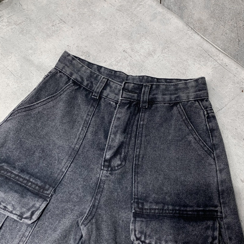 Quần Túi Hộp Vòng Cung Có Kèm Đai