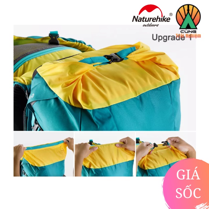 [CHÍNH HÃNG] Balo Leo núi Trợ Lực Chuyên Dụng Dã Ngoại Dung Tích 45L Thoáng Khí NatureHike NH18Y045-Q