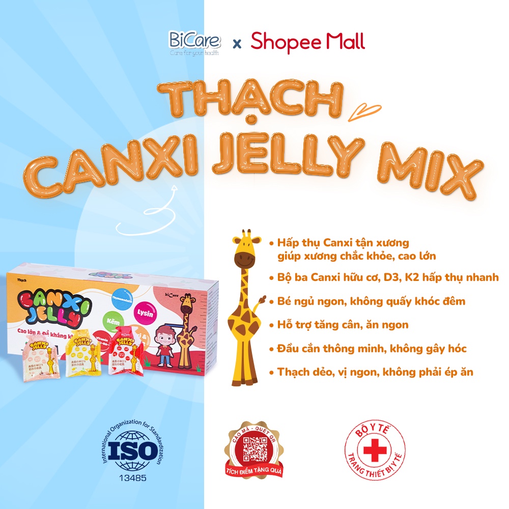 Thạch Canxi Jelly Bicare  Tăng cường chiều cao cho bé