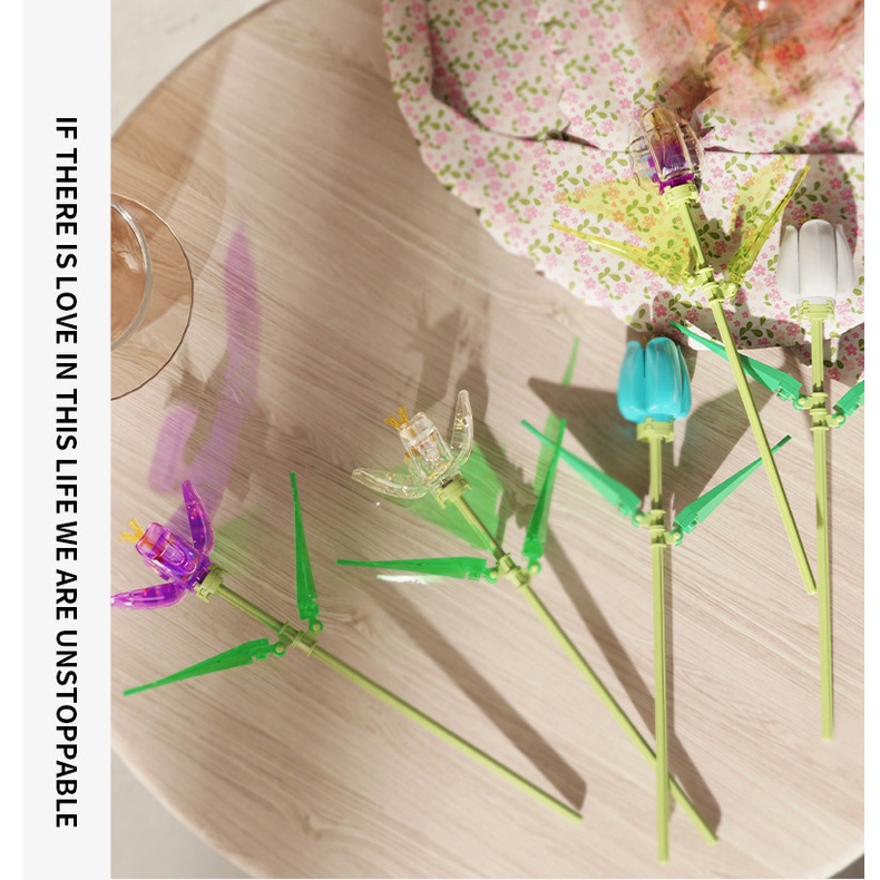 Hoa Hồng Pha Lê Cầu Vồng Quà Tặng Ngày Lễ Tình Nhân