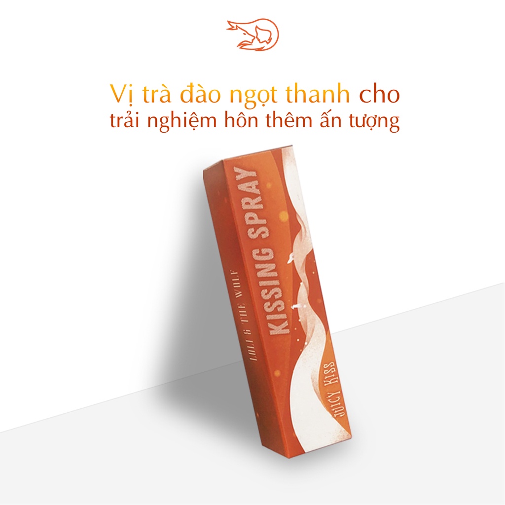 Xịt thơm miệng Kissing Spray Loli And The Wolf hương trái cây the mát bạc hà chai 20ml