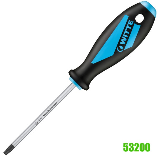 Tua vít đầu sao T20, WITTE 53208 dòng MAXX, Sản xuất tại Đức.