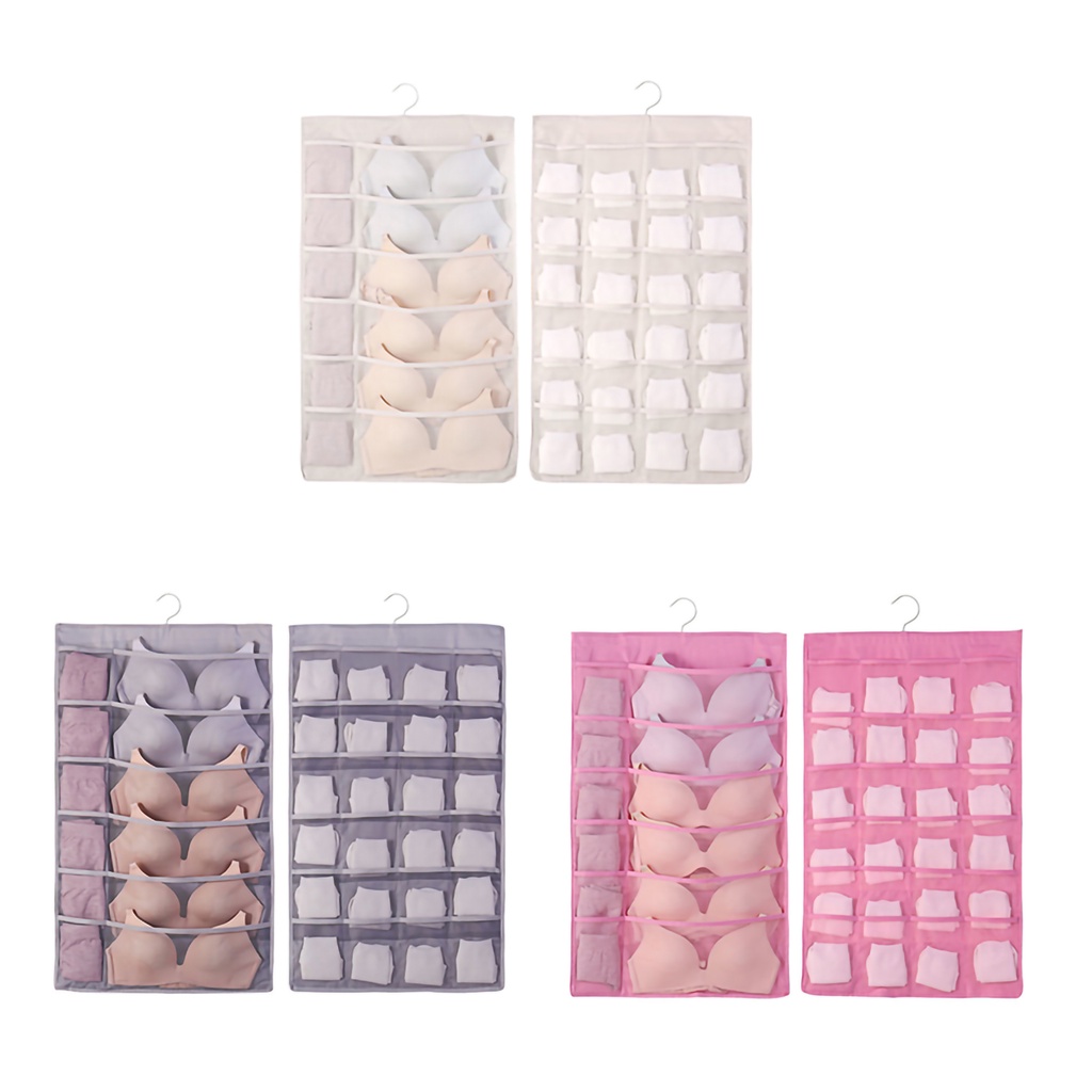 Túi Treo Đựng Đồ Lót Bằng Vải Oxford Hai Mặt Thoáng Khí Sức Chứa Lớn