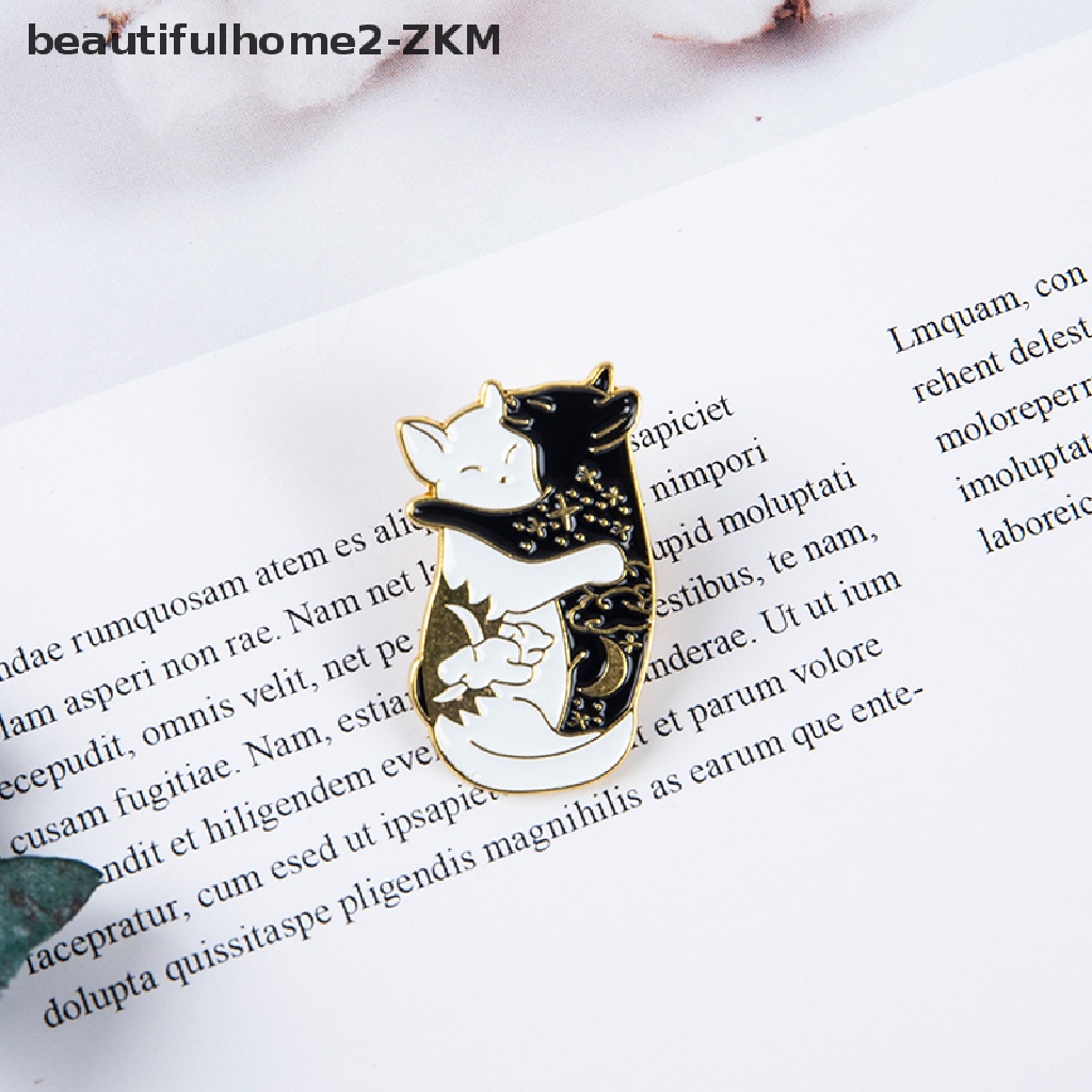 4 Huy Hiệu Cài Áo Hình Mèo Đáng Yêu Tráng Men