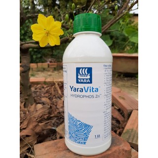 Phân bón lá trung vi lượng YaraVita Hydrophos Zn chai 1 lít giúp tăng hấp thu phân bón, ra rễ, đẻ nhánh