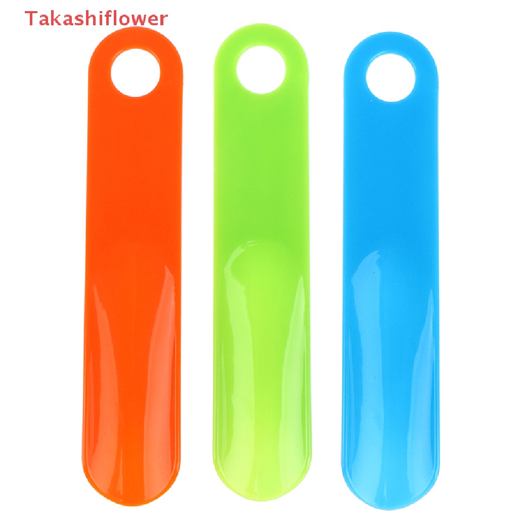 (Takashiflower) Dụng Cụ Hỗ Trợ Nâng Giày Bằng Nhựa Dẻo Chắc Chắn Hình Muỗng