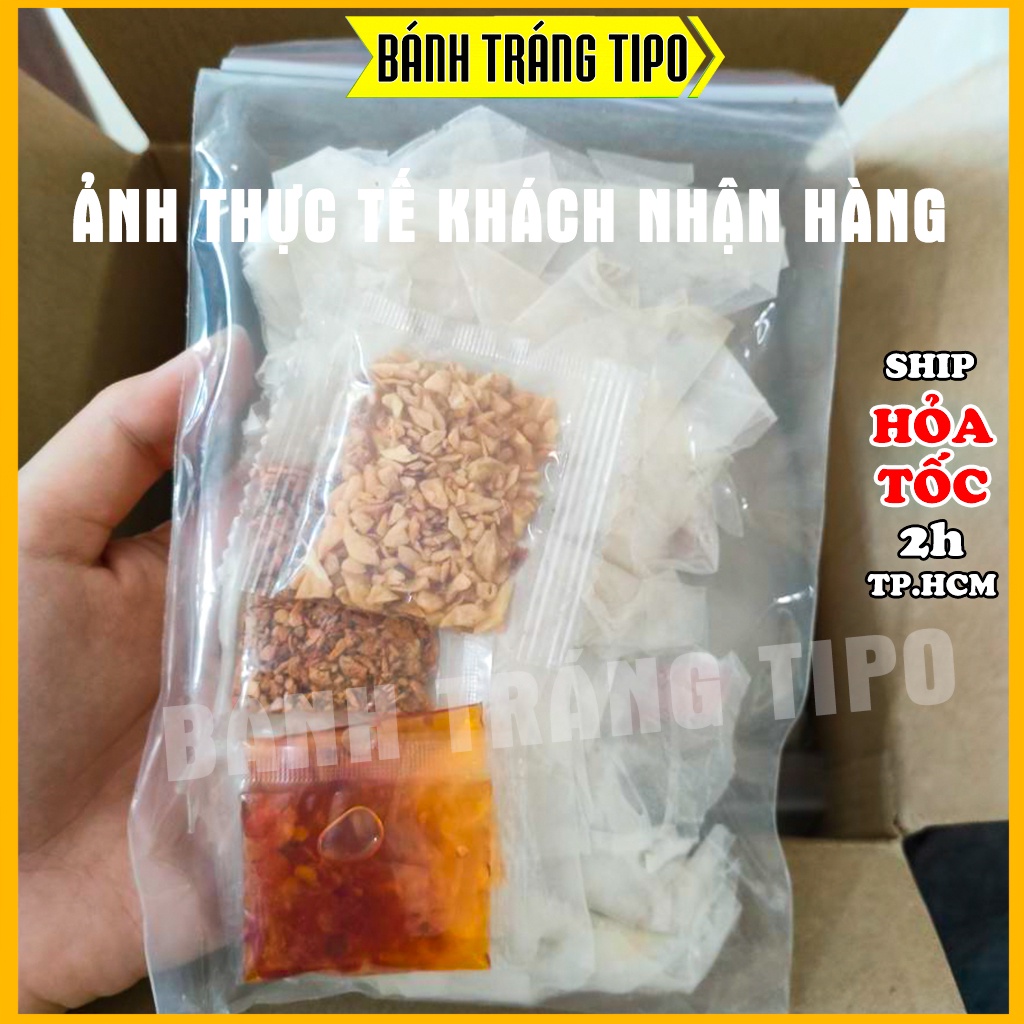 Xâu 10 bịch bánh tráng SA TẾ TÔM TỎI - Bánh tráng phơi sương dẻo siêu ngon chính gốc Tây Ninh - BÁNH TRÁNG TIPO