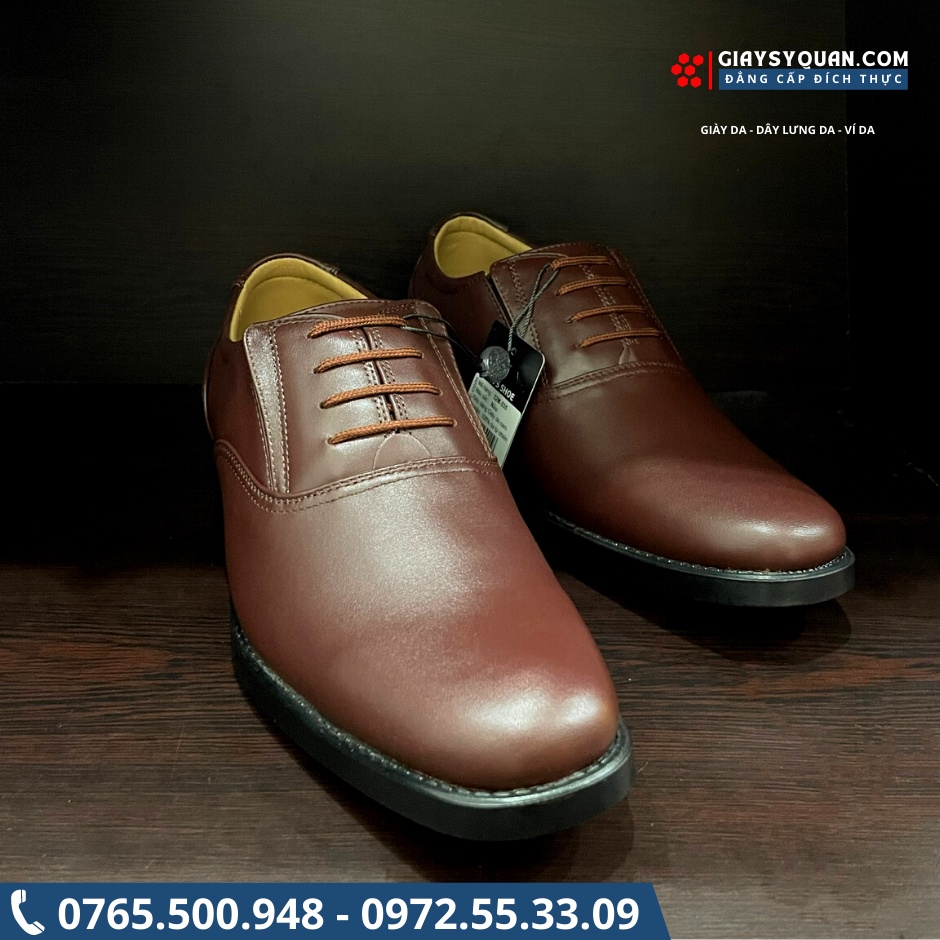 GIÀY DA NAM CÔNG SỞ ASECO 32 535 NÂU