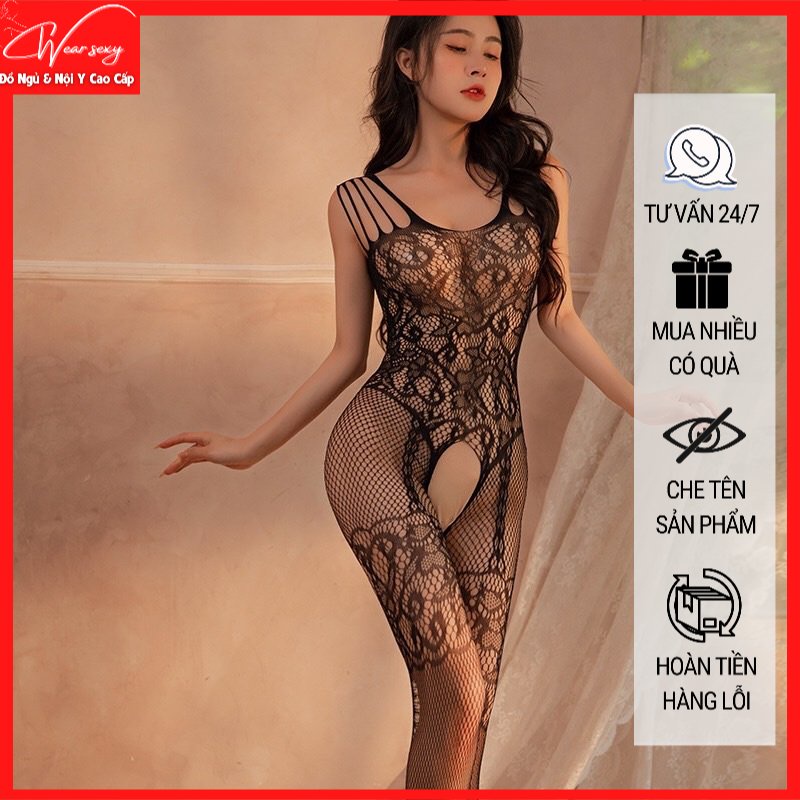 Bộ đồ cosplay ren lưới liền thân body stocking sexy [CWEAR.SEXY_ĐỒ NGỦ & NỘI Y CAO CẤP]