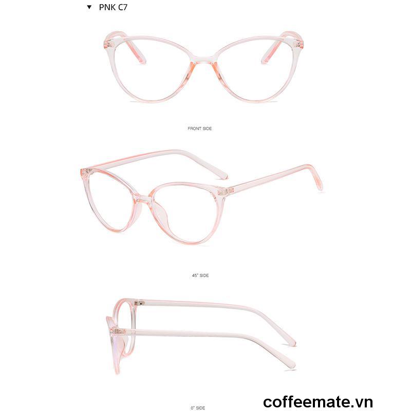 【coffeemate】⚡ Kính Mát Mắt Mèo Gọng Lớn Chống Bức Xạ Phong Cách Hàn Quốc Thời Trang Cho Nữ