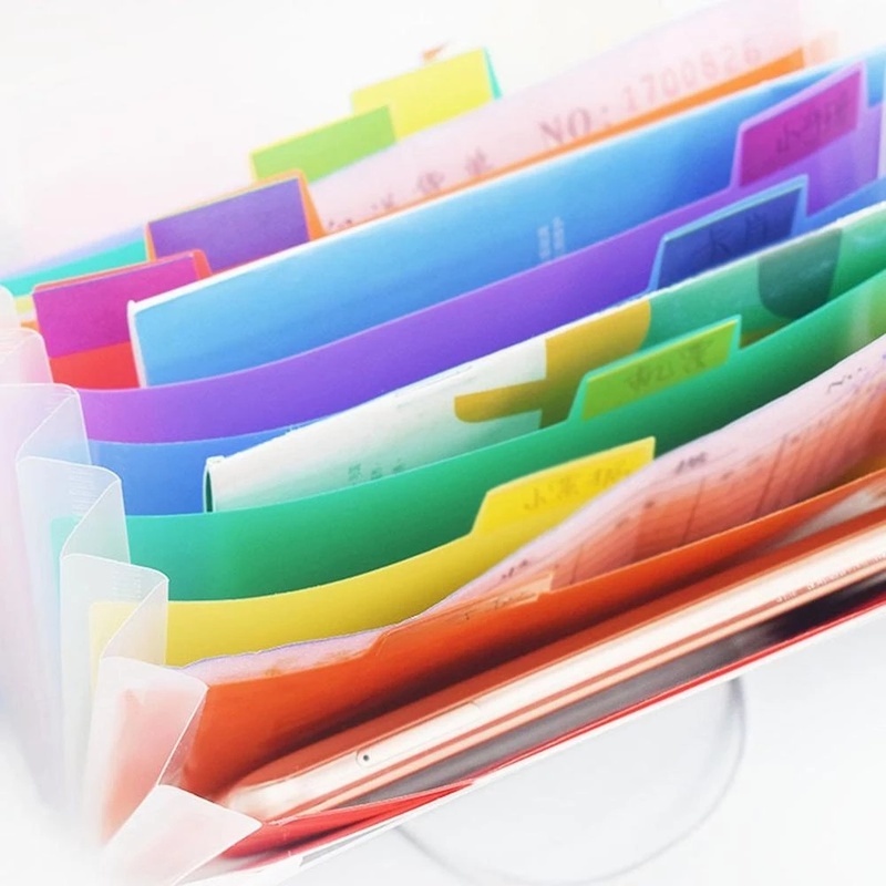 [Hot] [A613] Bìa Nhựa Đựng Tài Liệu Văn Phòng Có Thể Thu Gọn [Sorting Bill &amp; Receipt] [Sản Phẩm Văn Phòng]