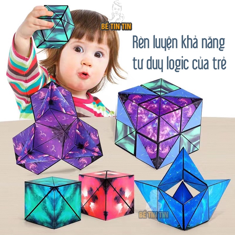 Combo 4 loại Rubik nhiều mẫu cho bé