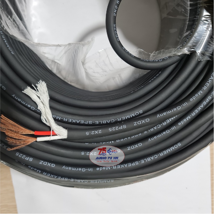 Dây loa Sommer SP 225 Germany 2 lõi*2.5mm đồng nguyên chất hàng chuẩn loại cao cấp