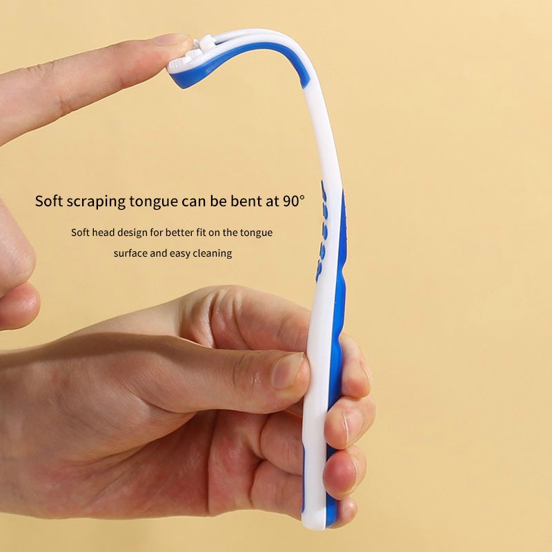 🍉Dụng cụ cạo lưỡi vệ sinh răng miệng chất liệu nhựa an toàn ruiyan
