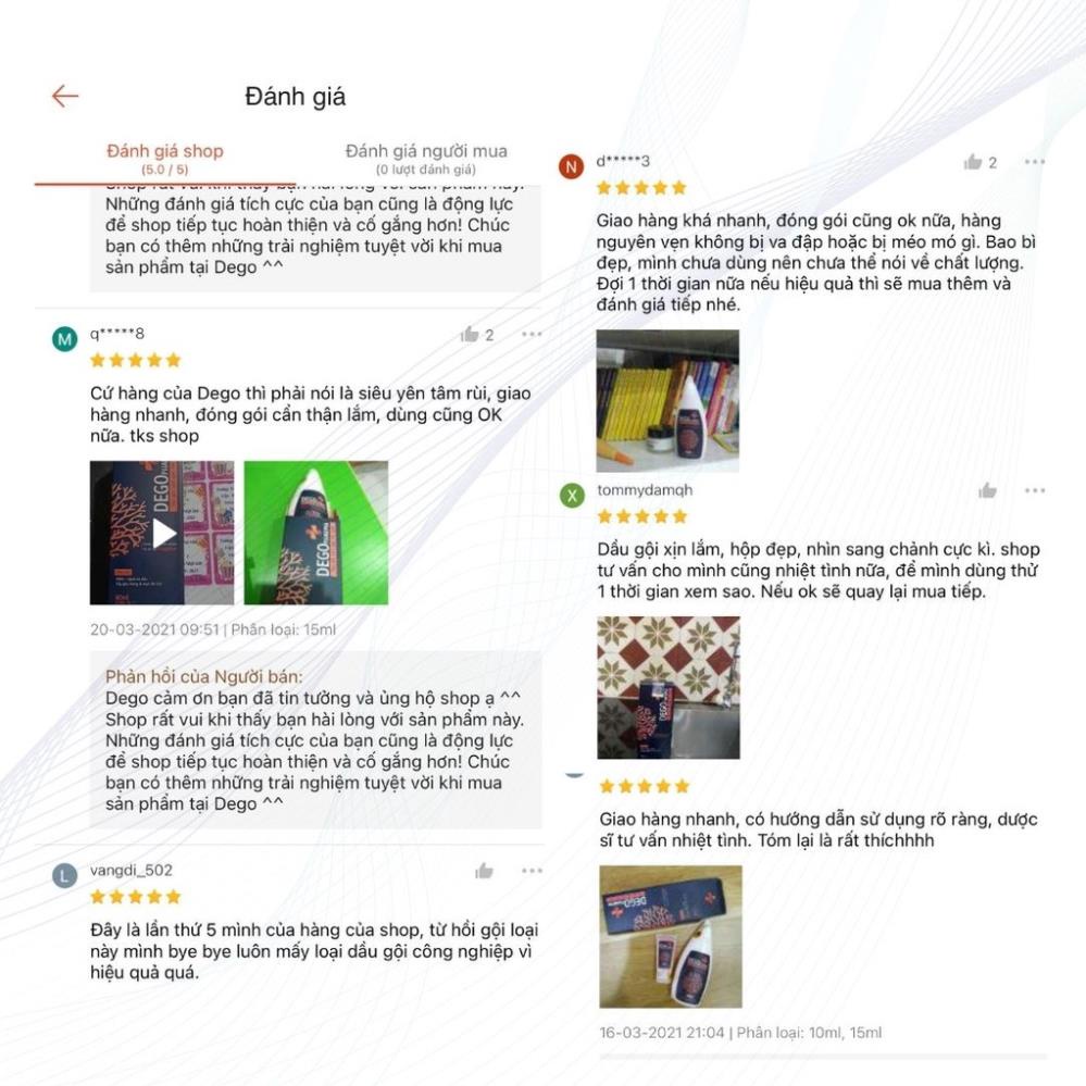 Dầu gội đầu sạch gàu, nấm da đầu, phục hồi nang tóc và chống rụng tóc, dầu gội thảo dược an toàn DEGO PHARMA @