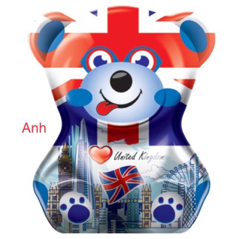 HCM Gấu hộp thiếc Kẹo trái cây MALAYSIA 200g HCM.