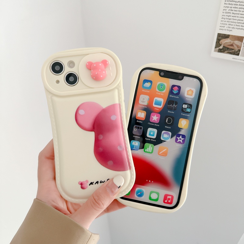 Ốp Điện Thoại Silicon Mềm Chống Sốc Chống Bụi Họa Tiết Sọc Vali In Hình Gấu Cho iPhone 11 12 Pro Max X XS XR XSMAX