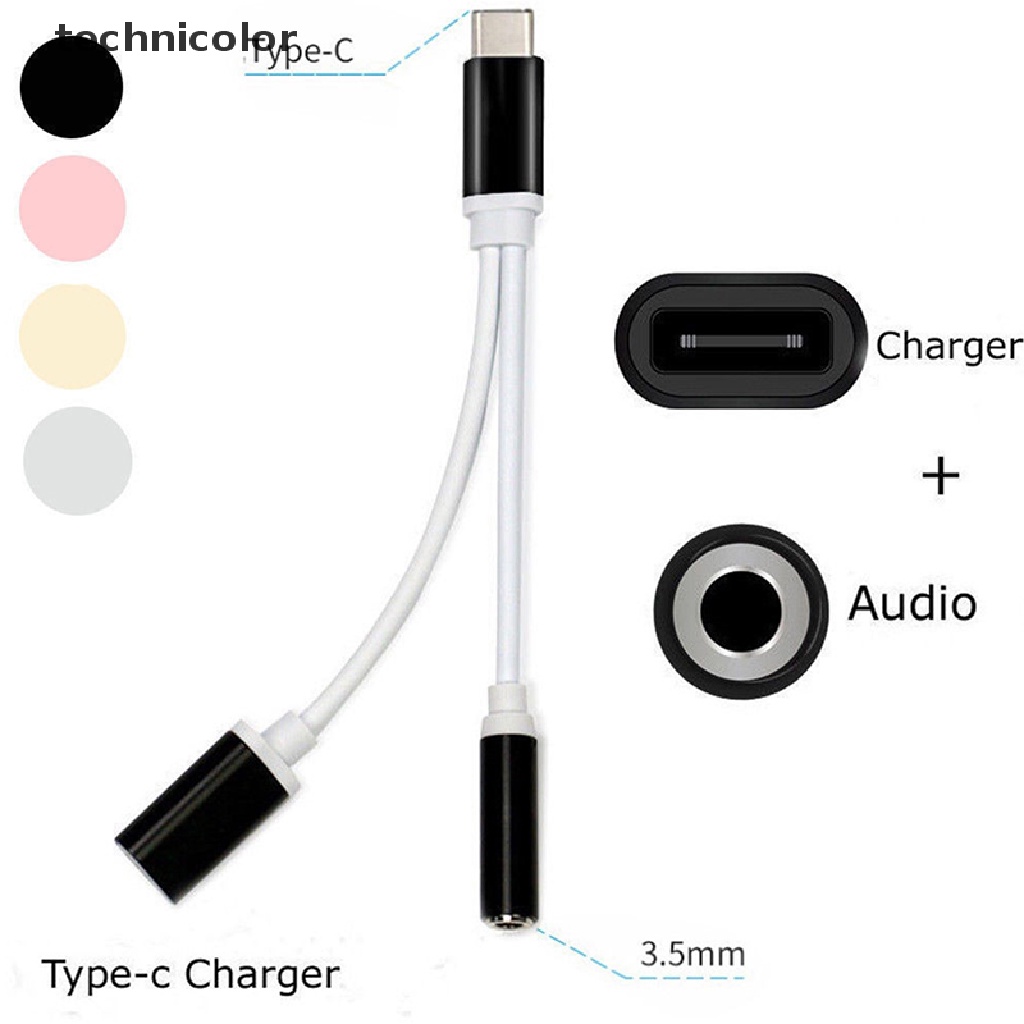 Cáp Âm Thanh ChuẩN Type C Sang 3.5mm Aux 2 Trong 1 Chuyên DụNg