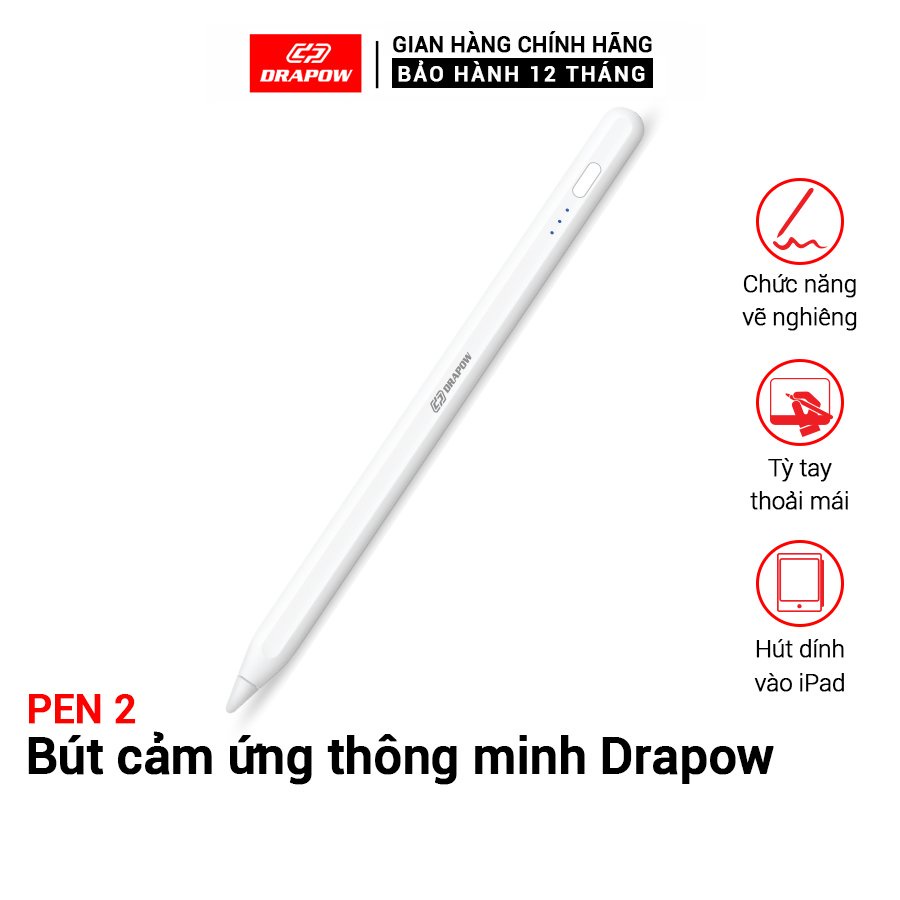 Bút cảm ứng - tỳ tay màn hình viết Pencil Pro chính hãng Drapow PEN2
