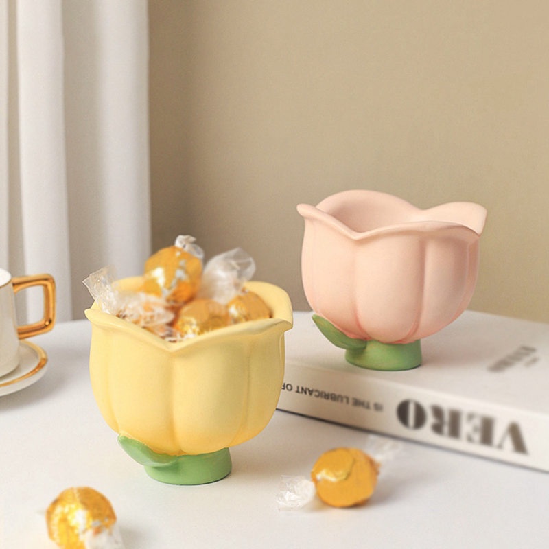 Giá Đỡ Đựng Trang Sức Để Bàn Hình Hoa Tulip Sáng Tạo Trang Trí Phòng Ngủ