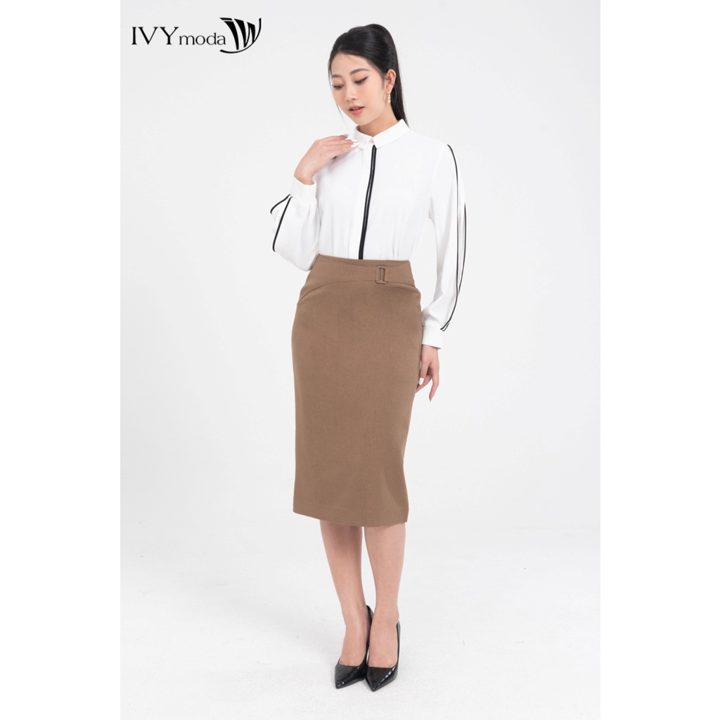 Chân váy bút chì cạp kiểu IVY moda MS 31M8205