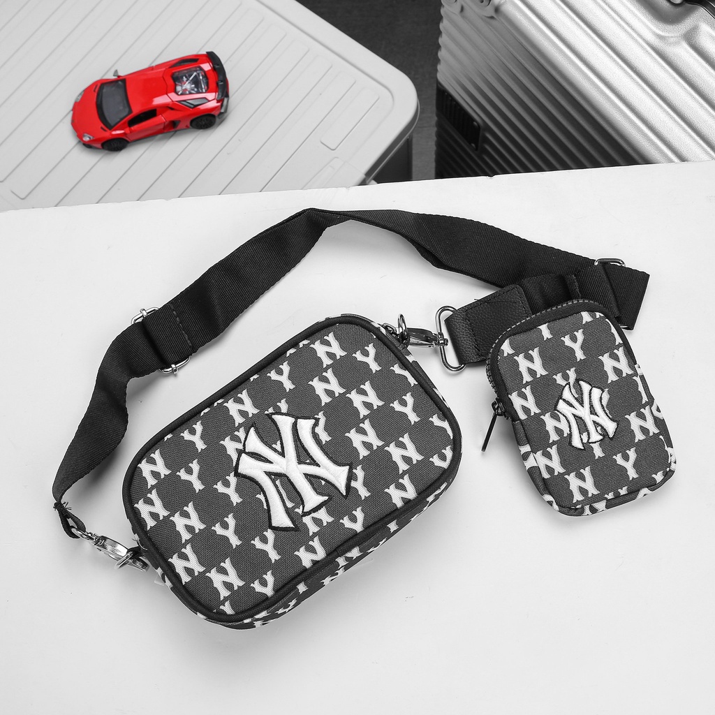 Set Túi Đeo Chéo Kèm Ví 2 Món MLB NY Monogram Thời Trang