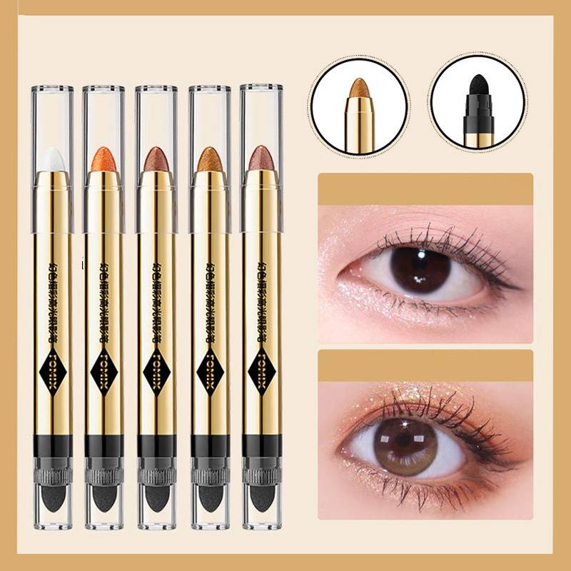 Phấn Mắt 2 đầu Dạng Bút Hai Đầu Có Nhũ Lấp Lánh Trang Điểm Nổi Bậ