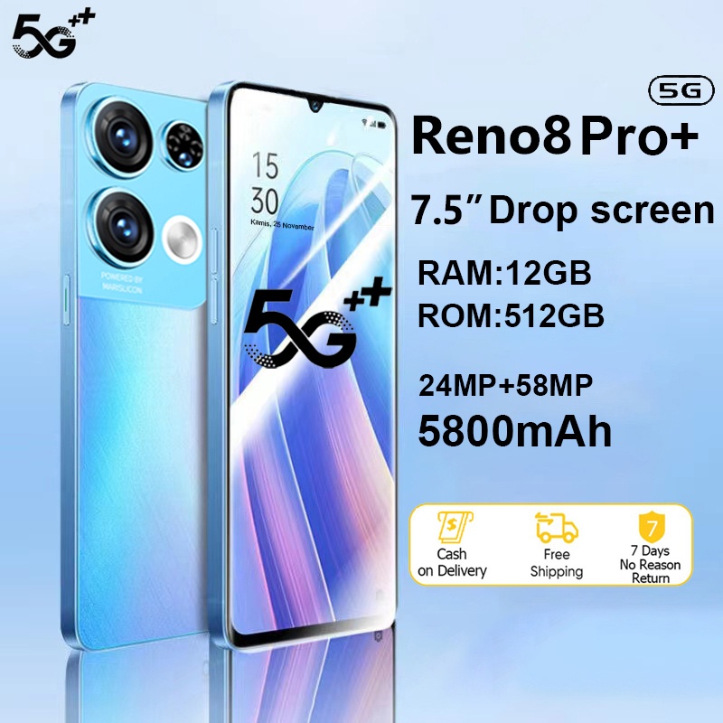 Điện Thoại RENO8 Z 5G (12GB/512GB) - Hàng Chính Hãng 7.5 inch Android điện thoại smartphone giá rẻ Reno8 Pro