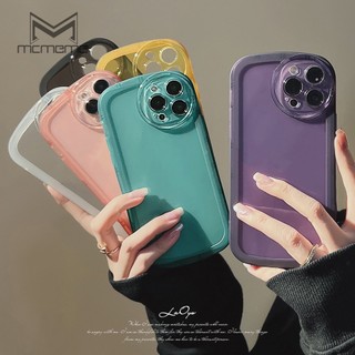 Ốp Điện Thoại TPU Mềm Trong Suốt Màu Dạ Quang Có Túi Khí Chống Sốc Cho OPPO Realme C51 C53 C55