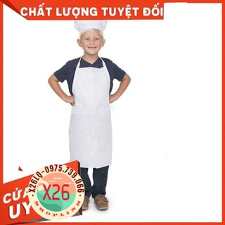 Bộ đầu bếp, tạp dề cho bé kèm nón vải