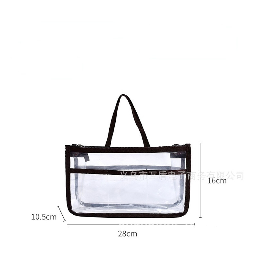 Túi Đựng Mỹ Phẩm Bằng EVA Trong Suốt Hai Lớp Có Khóa Kéo Tiện Dụng