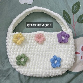 Túi len hoa || crochet bag | ảnh thật