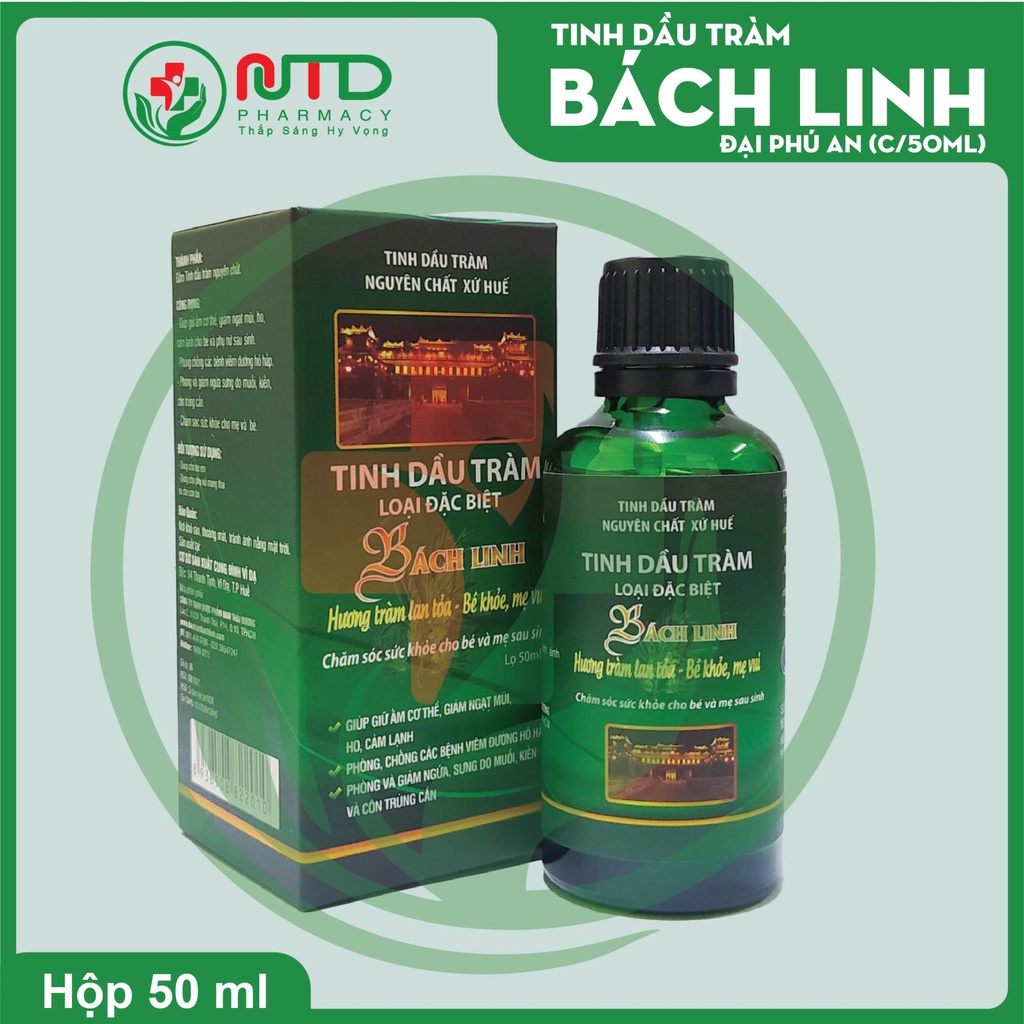 Tinh dầu Tràm Bách Linh chăm sóc sức khỏe Mẹ và Bé 30ml-50ml