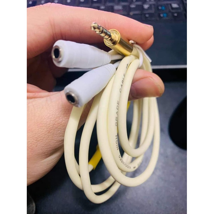 Mic c11 nâng cấp 2 dây cải tiến dây livestream dài 2m - Tặng 2 tai nghe hát 2 người - Tặng giá đỡ mic