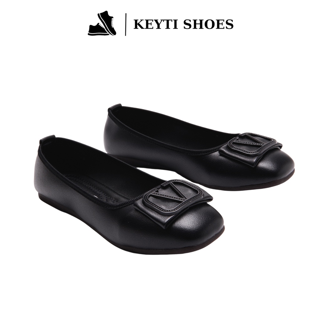 Giày búp bê Mery Jean đế bệt, dính Versace siêu đẹp
