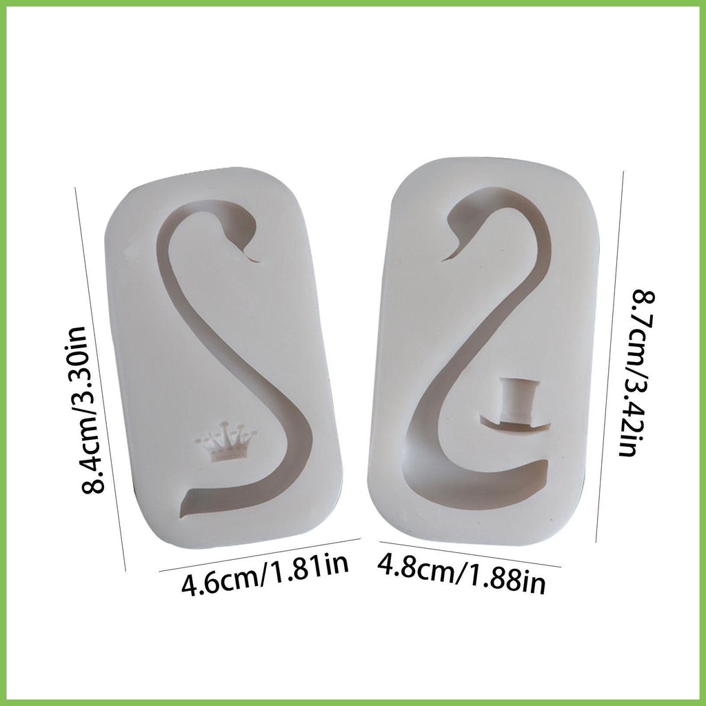 Khuôn Silicone Hình Thiên Nga Dùng Làm Xà Phòng / Bánh DIY