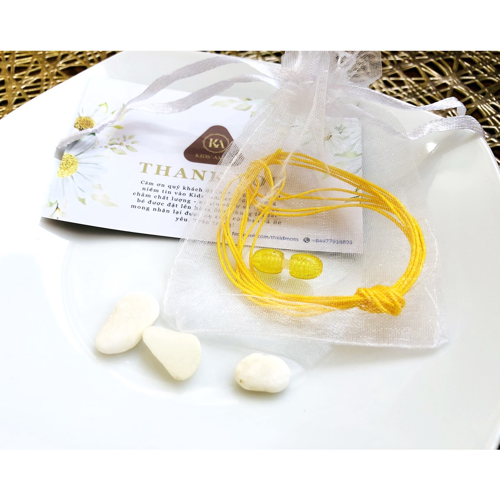 Combo khóa xoáy và dây dù tơ xuyên vòng cho bé - Trang sức Lador - LD0005