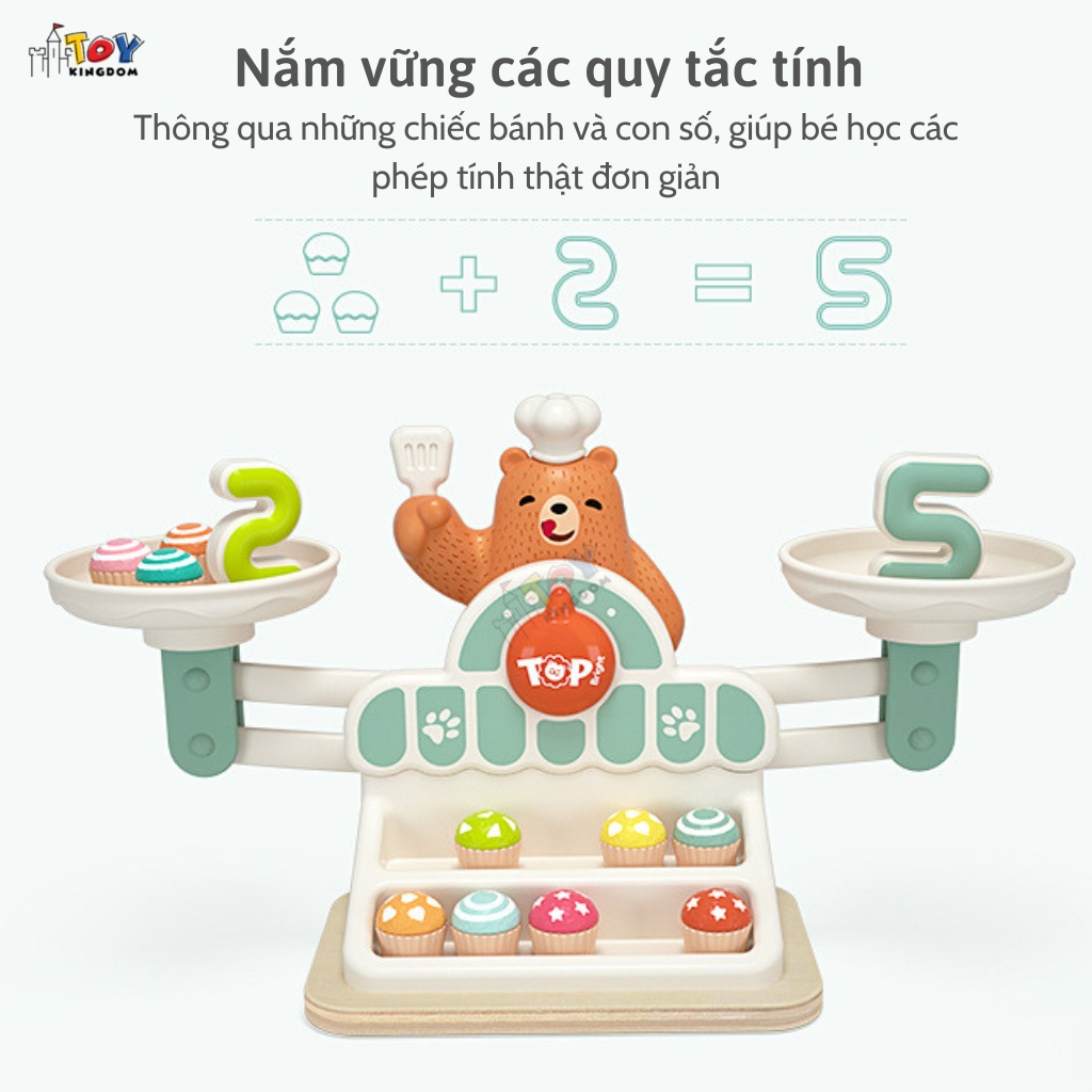 Đồ Chơi Giáo Dục Gấu Cân Bằng Toykingdom – Giúp Bé Phát Triển Trí Thông Minh - Hàng Cao Cấp