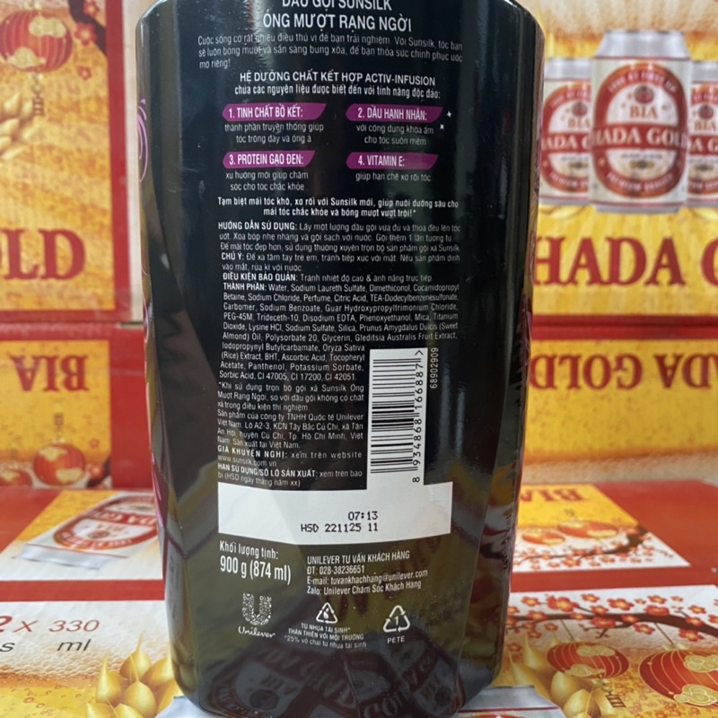 Dầu Gội sunsilk 900g Và Xả sunsilk 640g