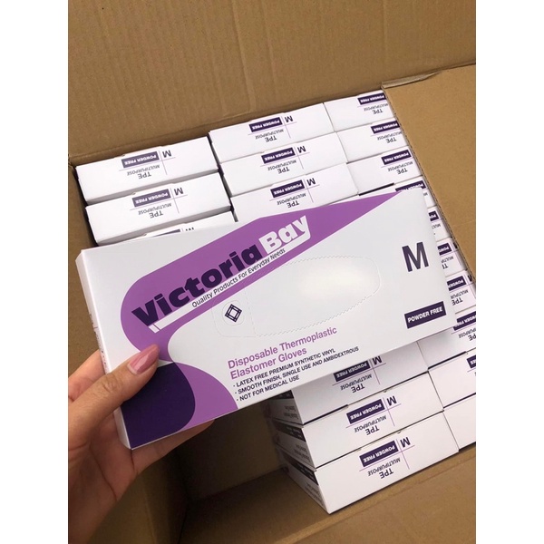 Hộp 100 chiếc găng tay làm bếp siêu dai Victory Bay