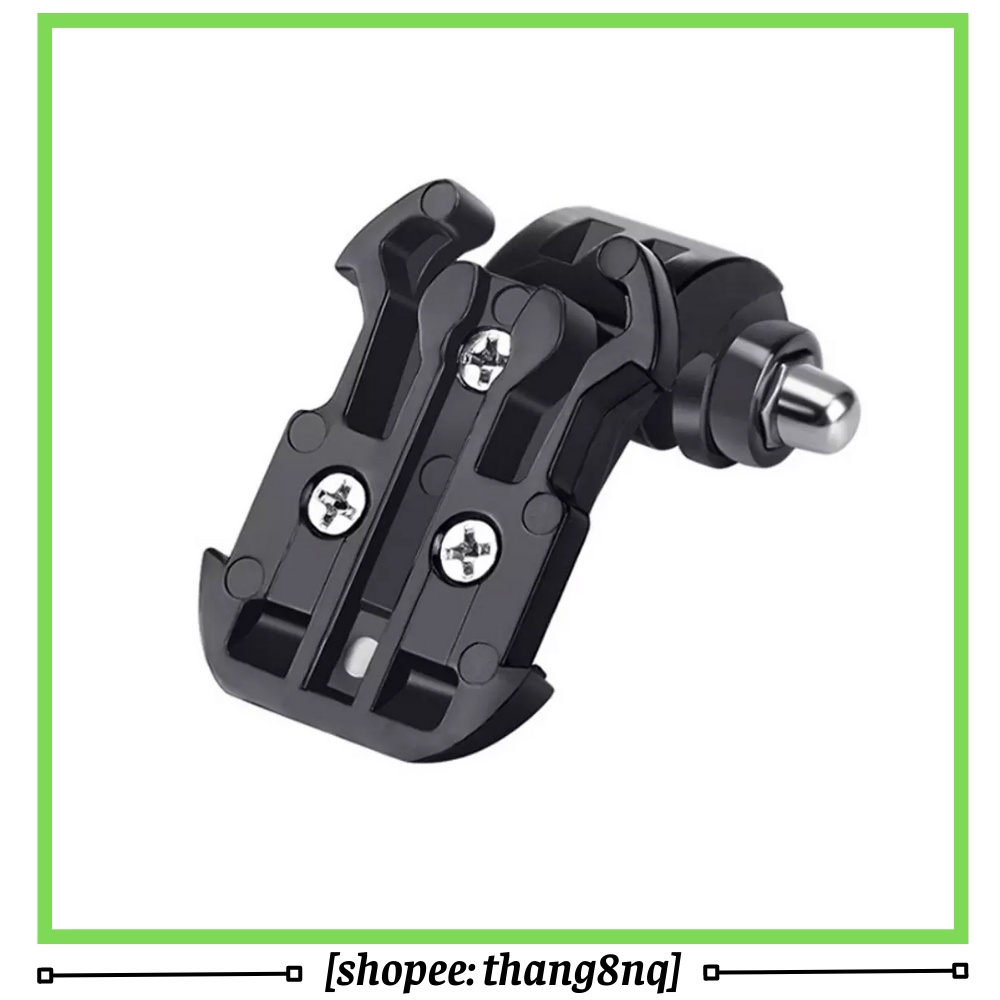 Giá đỡ cong chữ J cho gopro, phụ kiện gắn mũ bảo hiểm, dây đeo ngực cho gopro, osmo action, sjcam