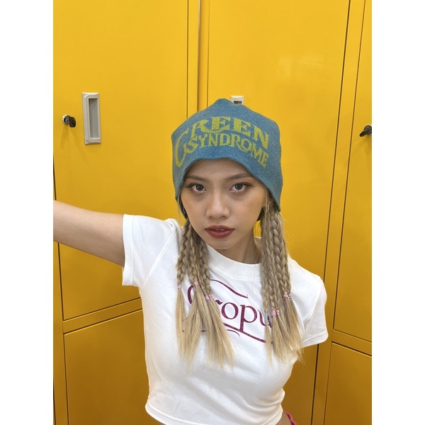 Mũ len dệt kim hai mặt thu đông style Jennie