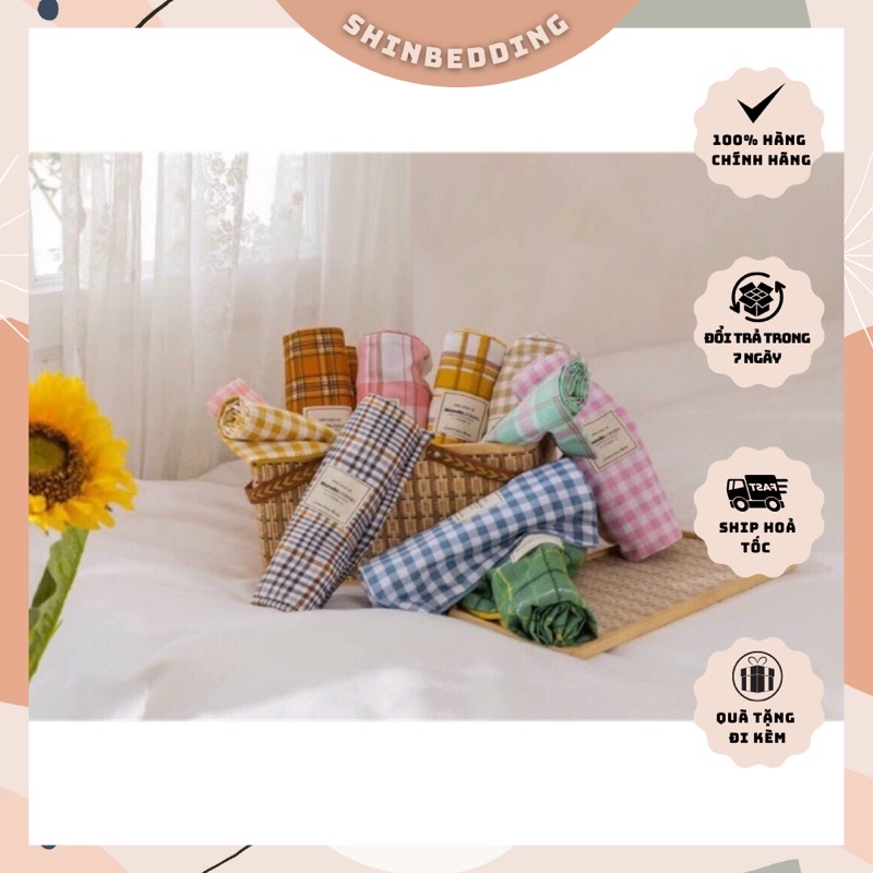 Set Ga Gối TC Kẻ Hàng Xuất Nhật Mềm Mát Cực Sang Chảnh (Shinbedding.shop)