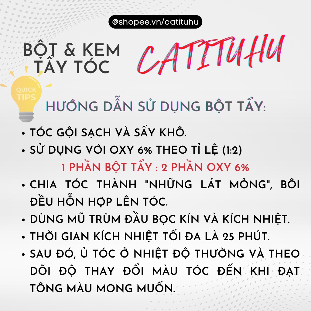 Tẩy tóc Nâng tông không mùi không xót tẩy 1 lần lên tông 9