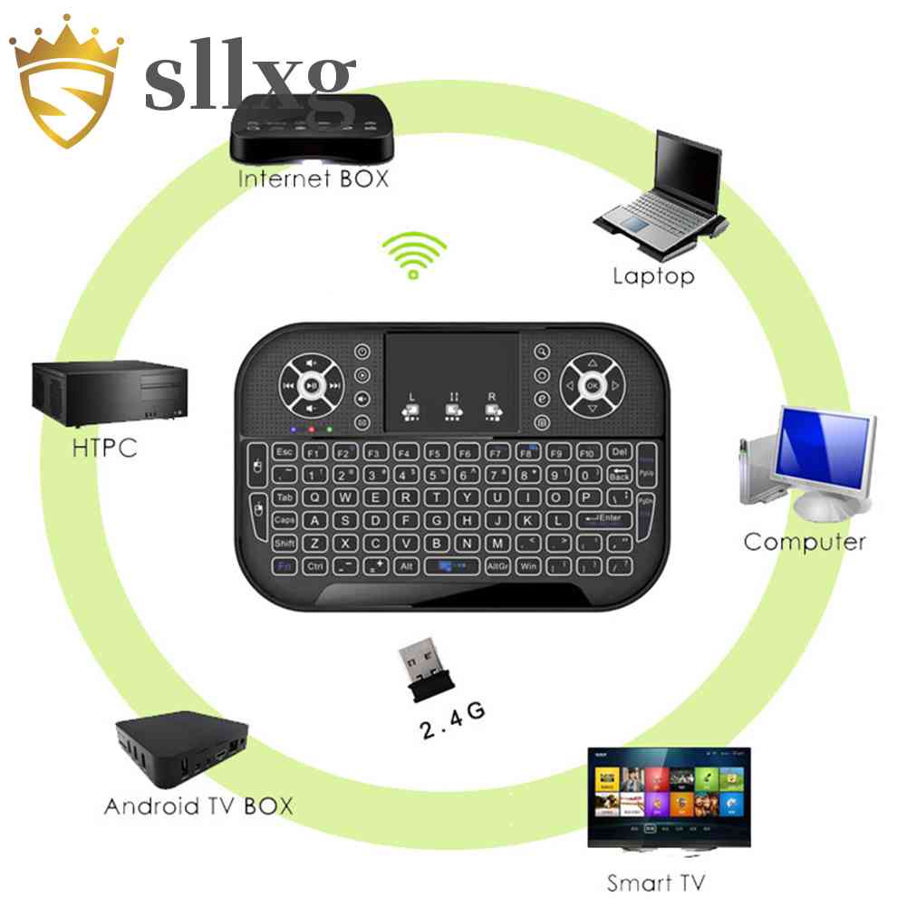 Bàn PhíM TíCh HợP ChuộT Bay Bluetooth 2.4G Không Dây Cho TV Box