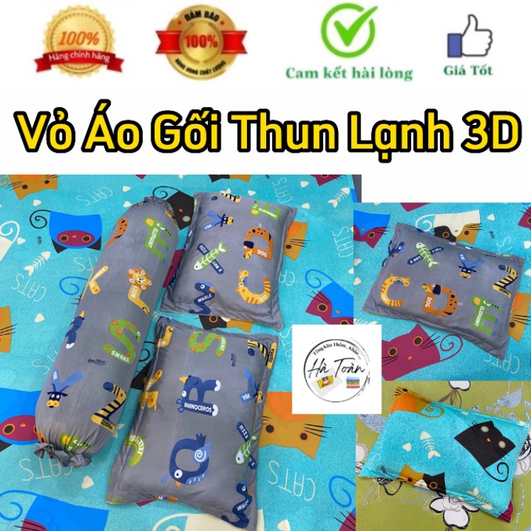 Giá Tại Xưởng Vỏ Áo Gối Đầu , Vỏ Áo Bao Gối Ôm Thun Lạnh 3D Hàn Quốc