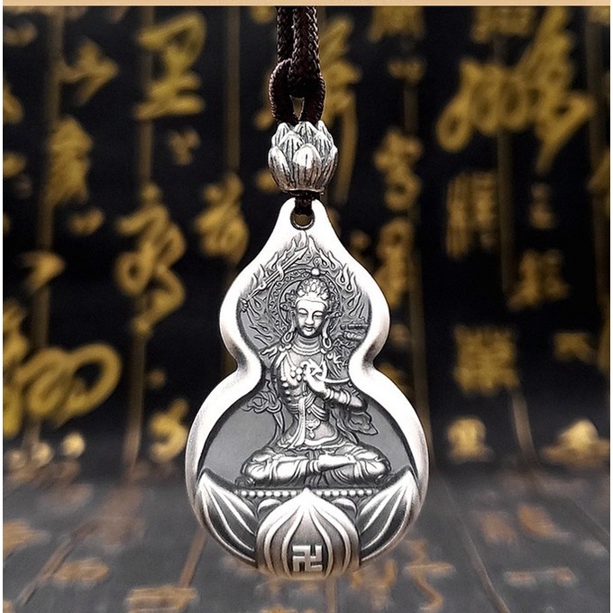 Dây Chuyền Mạ Bạc Mặt Hình Phật Hoàng Đạo