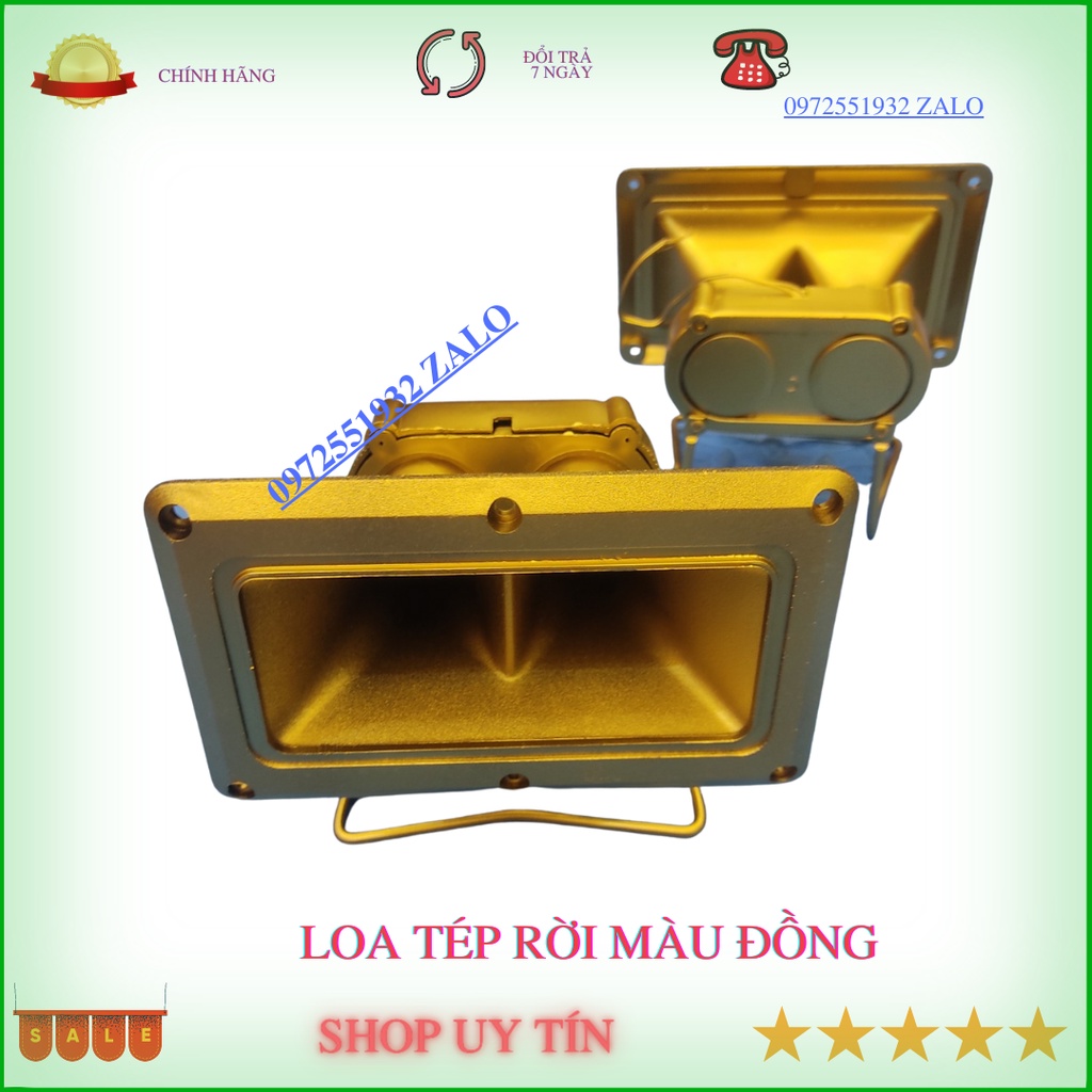 Đôi loa treble rời thạch anh màu đồng công suất 200w cho dàn âm thanh