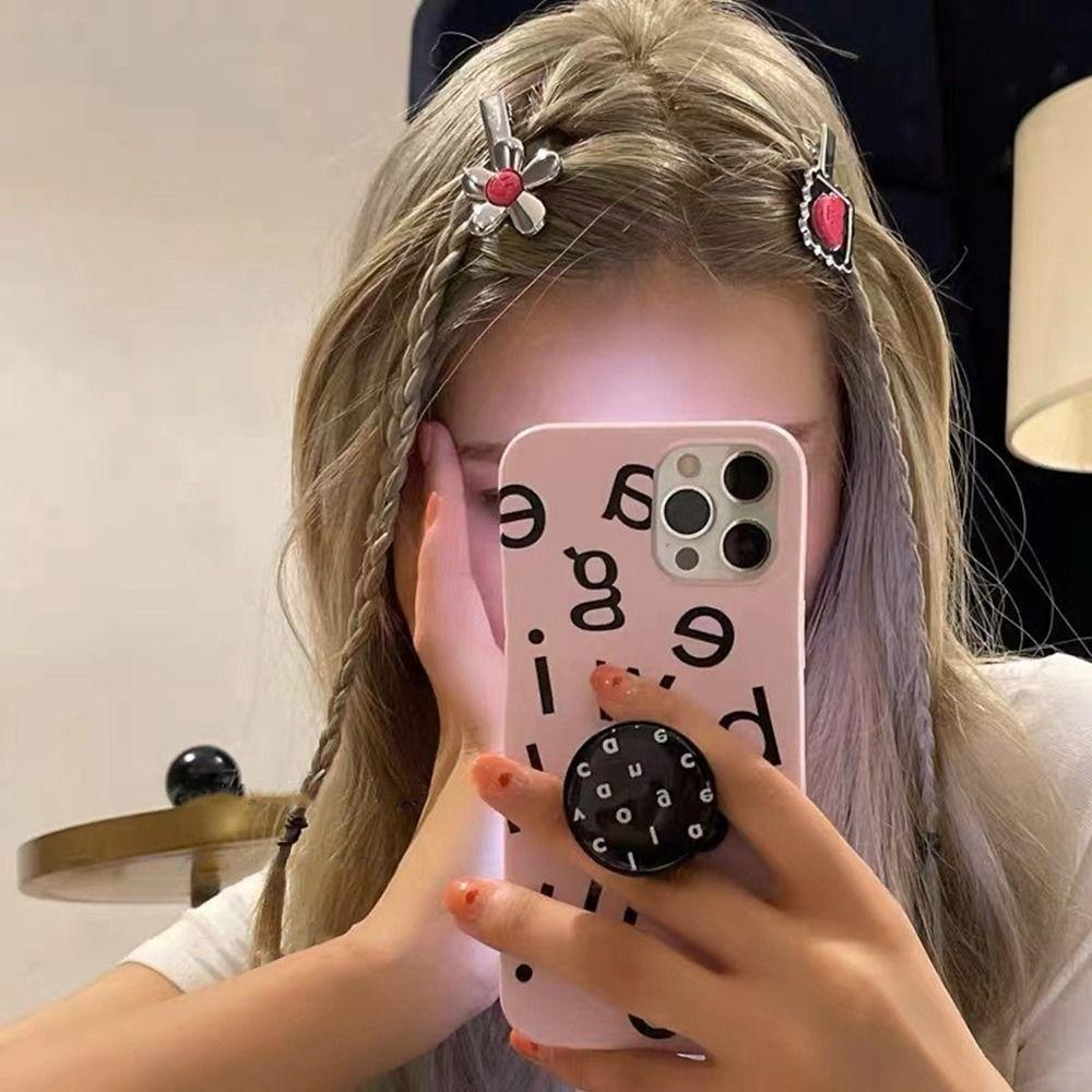 Kẹp Tóc Kim Loại Hình Mặt Cười Dễ Thương Phong Cách Lolita